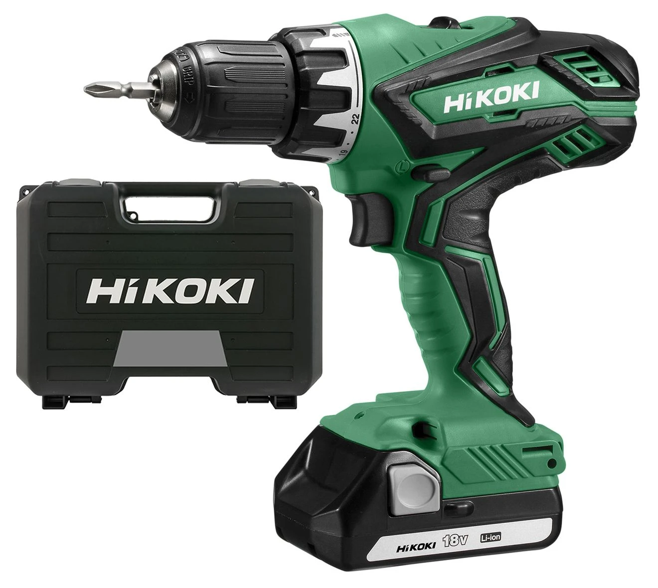 HiKOKI DS18DJL WCZ 18V Li-Ion Accu Boor-/schroefmachine Set (2x 1,5Ah) In Koffer