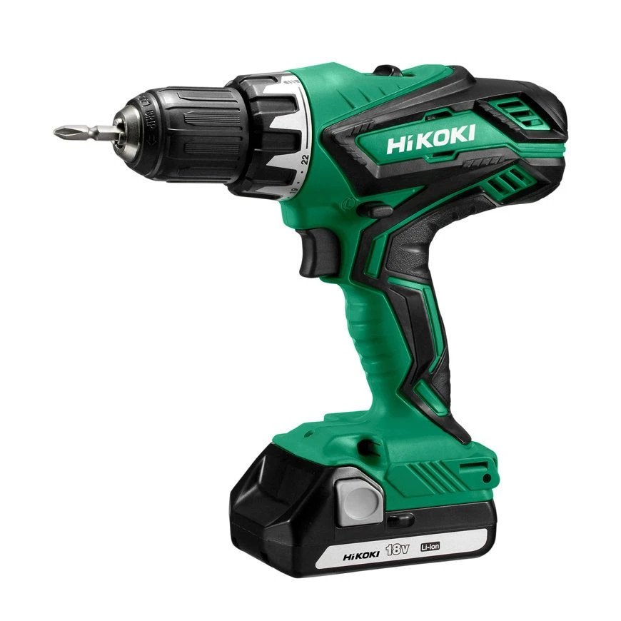 HiKOKI DS18DJL 18V Li-Ion Accu Boor-/schroefmachine Set (1x 1.5Ah Accu) In Koffer