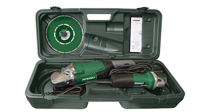 HiKOKI G23SW2CPZ G23SW2 & G13SR4 Haakse Slijper Combiset In Koffer Incl. Diamantzaagblad - 2200W - 730W