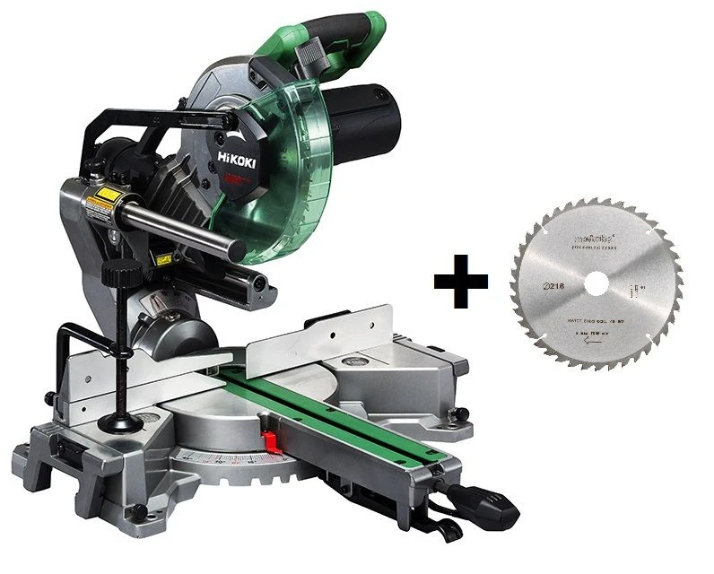 HiKOKI C8FSHGWAZ Afkortzaag - 1100W - 216 X 30mm Met Extra Zaagblad